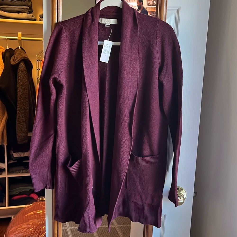 Open-front Loft cardigan